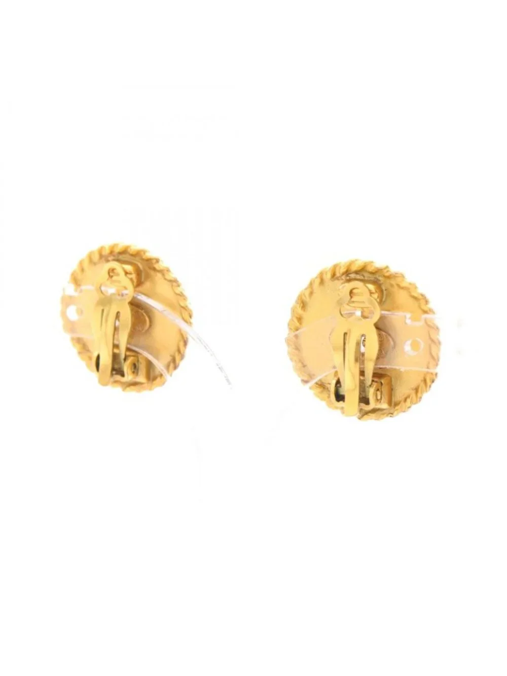 Chanel 95P Earrings CC Logo Round